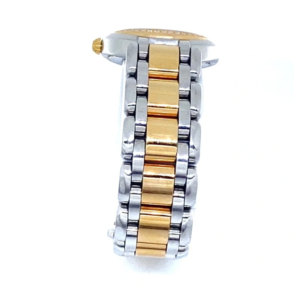 Longines PrimaLuna 18k Gold Steel DIamond Cream Dial Ladies Watch - Picture 4 of 16